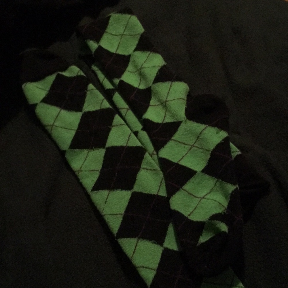 Green diamond thigh highs